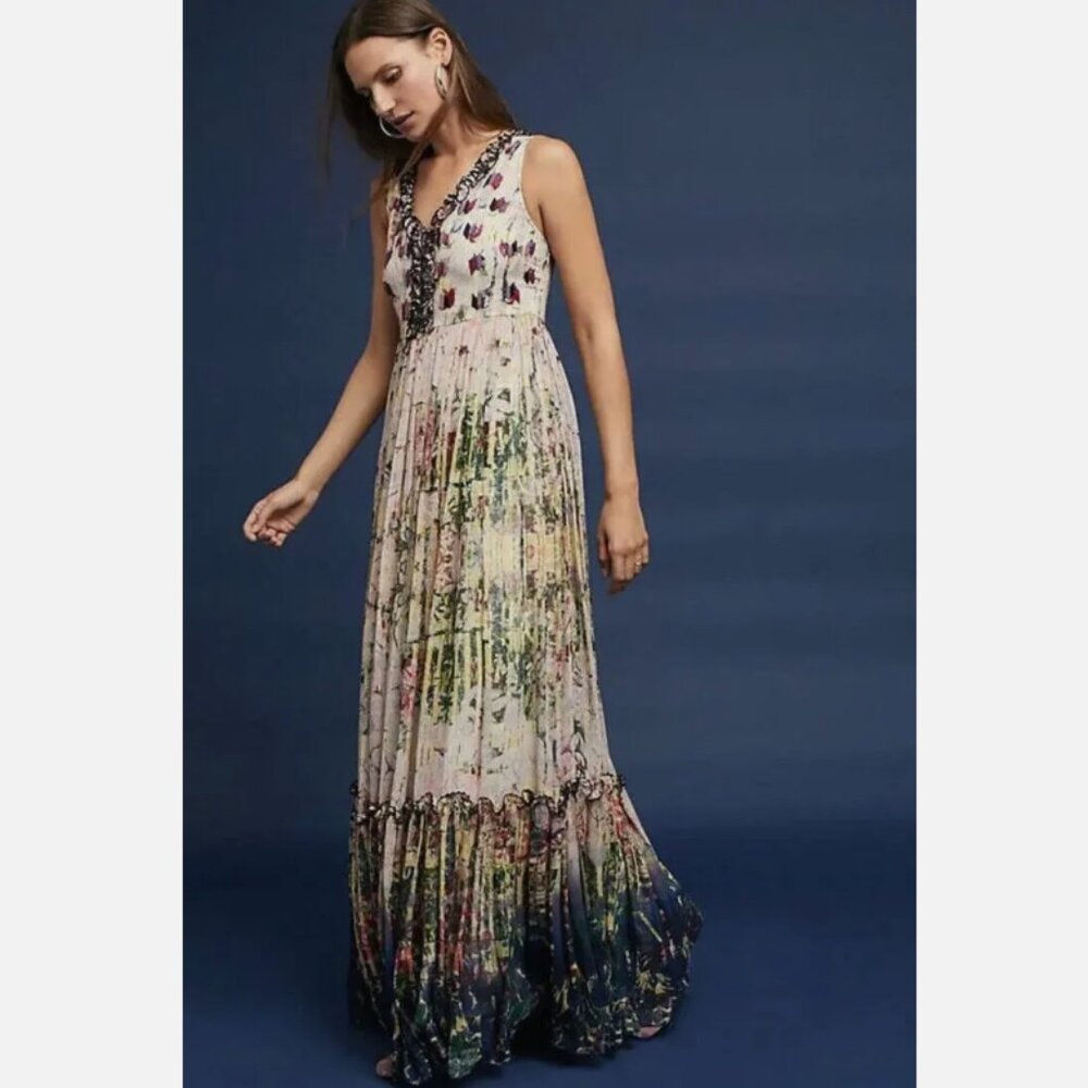 Anthropologie Bhanuni by Jyoti "Cydney" Tiered Maxi Dress